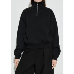 Half-zip Logo-patch Sweatshirt