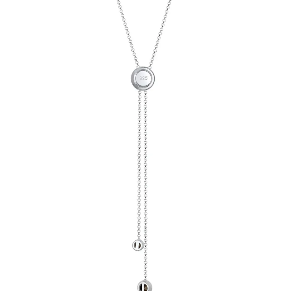 Halskette Y-Kette Kreis Geo