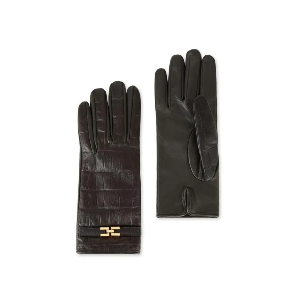 Handschuhe aus Nappaleder mit Logo-Detail