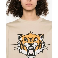 Happy Tiger Sweatshirt mit Stickerei