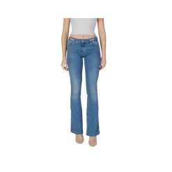Hellblaue Bootcut Jeans für Frauen