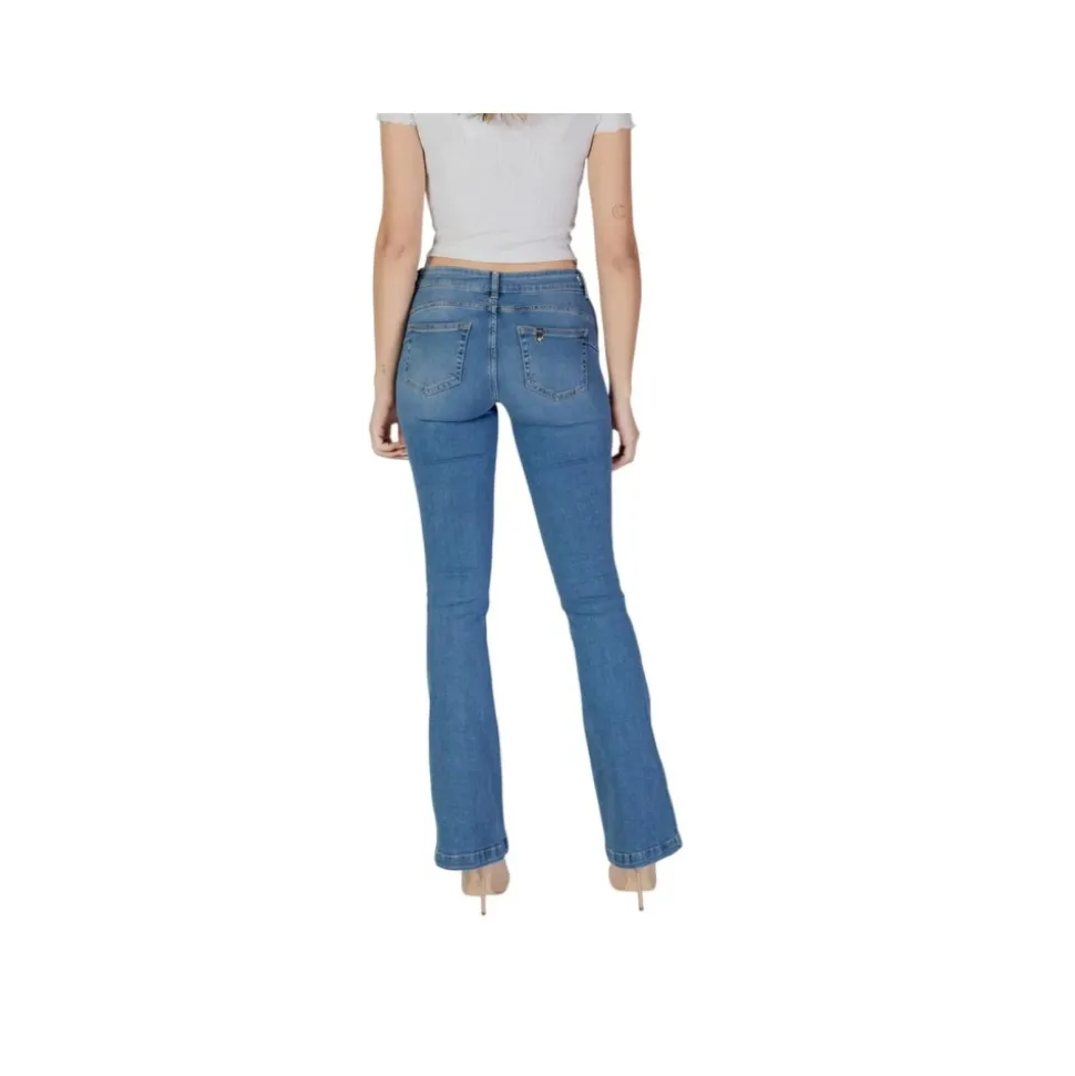 Hellblaue Bootcut Jeans für Frauen