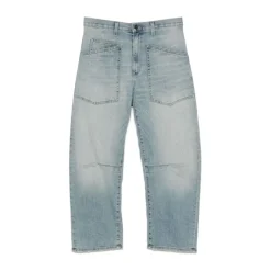 Hellblaue Klassische Fünf-Pocket-Jeans
