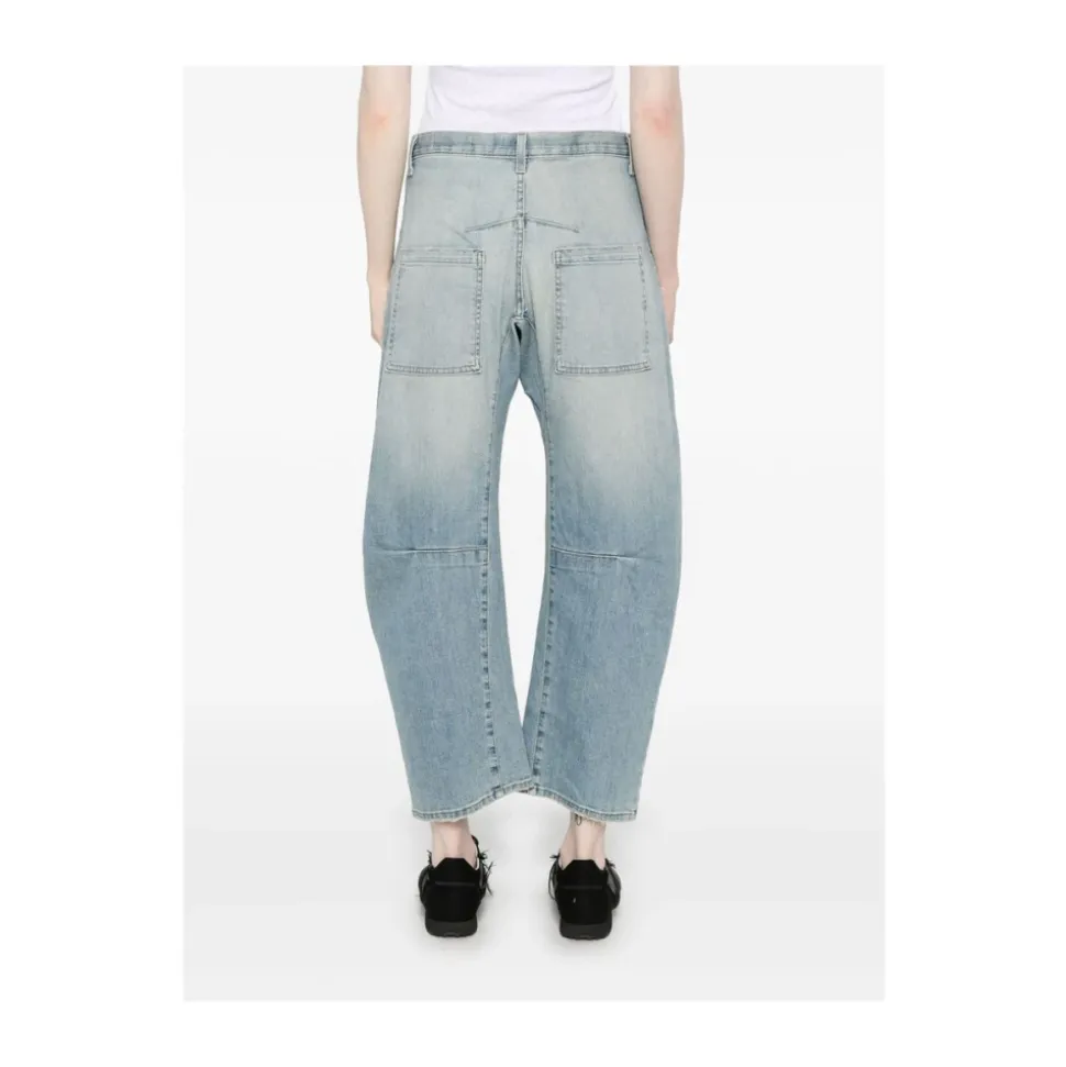 Hellblaue Klassische Fünf-Pocket-Jeans