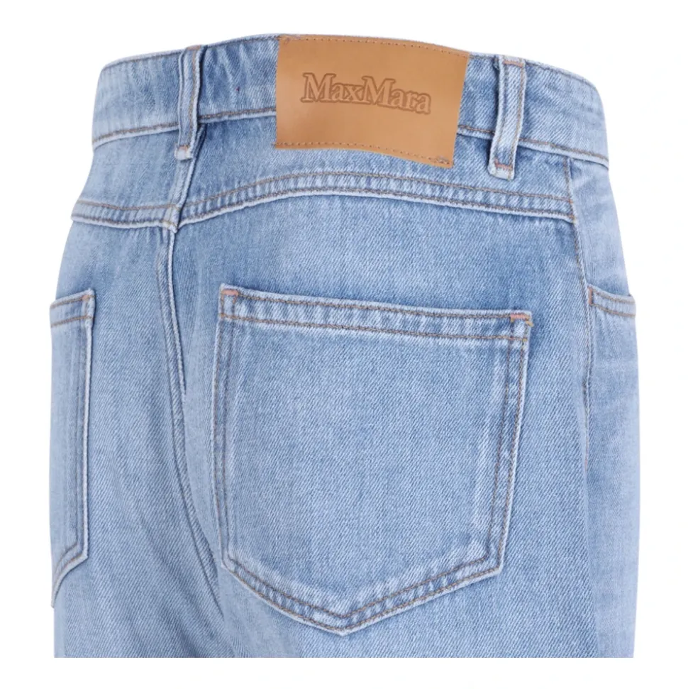 Hellblaue Oversized Denim Jeans