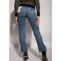 High-Rise Cropped Flare Jeans