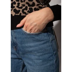 High-Rise Cropped Flare Jeans