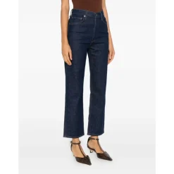 High-Rise Straight Jeans