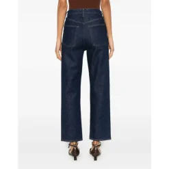 High-Rise Straight Jeans