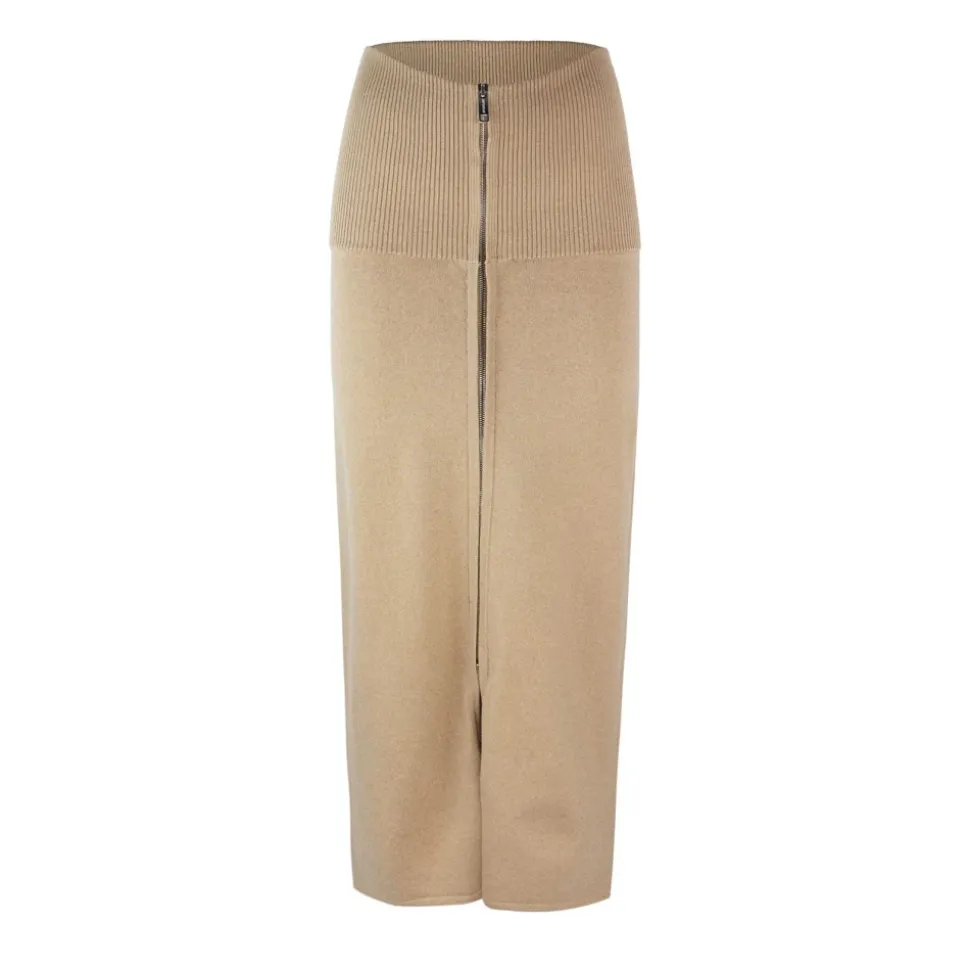 High-Waist Wollmischrock