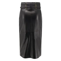 High-waisted Leather Skirt