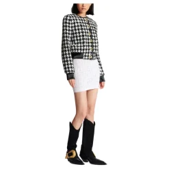 Houndstooth Tweed Jacke