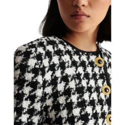 Houndstooth Tweed Jacke
