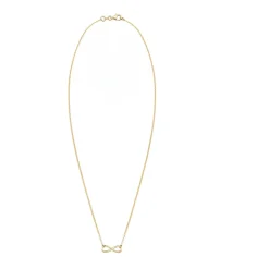 Infinity Halskette mit 0.03 ct Diamant
