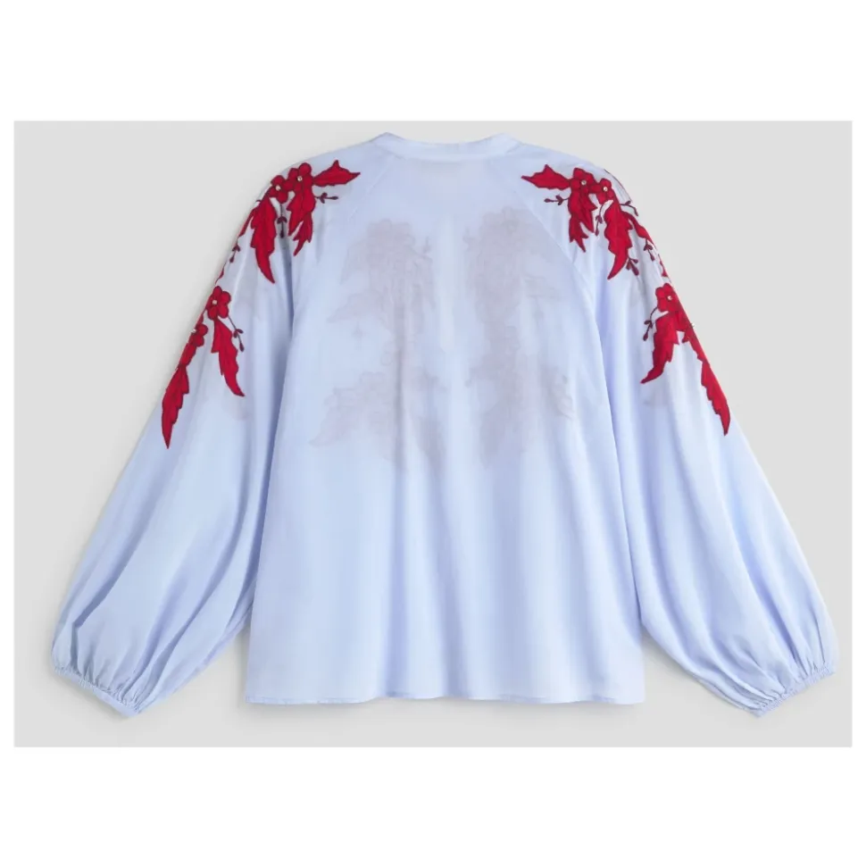 Ishimbay Stickerei-Bluse