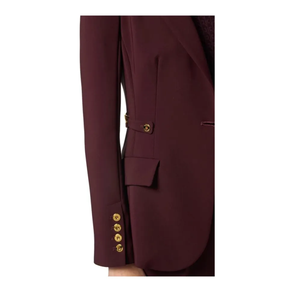 Jacke aus leichtem Crêpe-Stoff mit Schmuckdetails