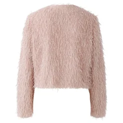 Jacke im Feder-Look