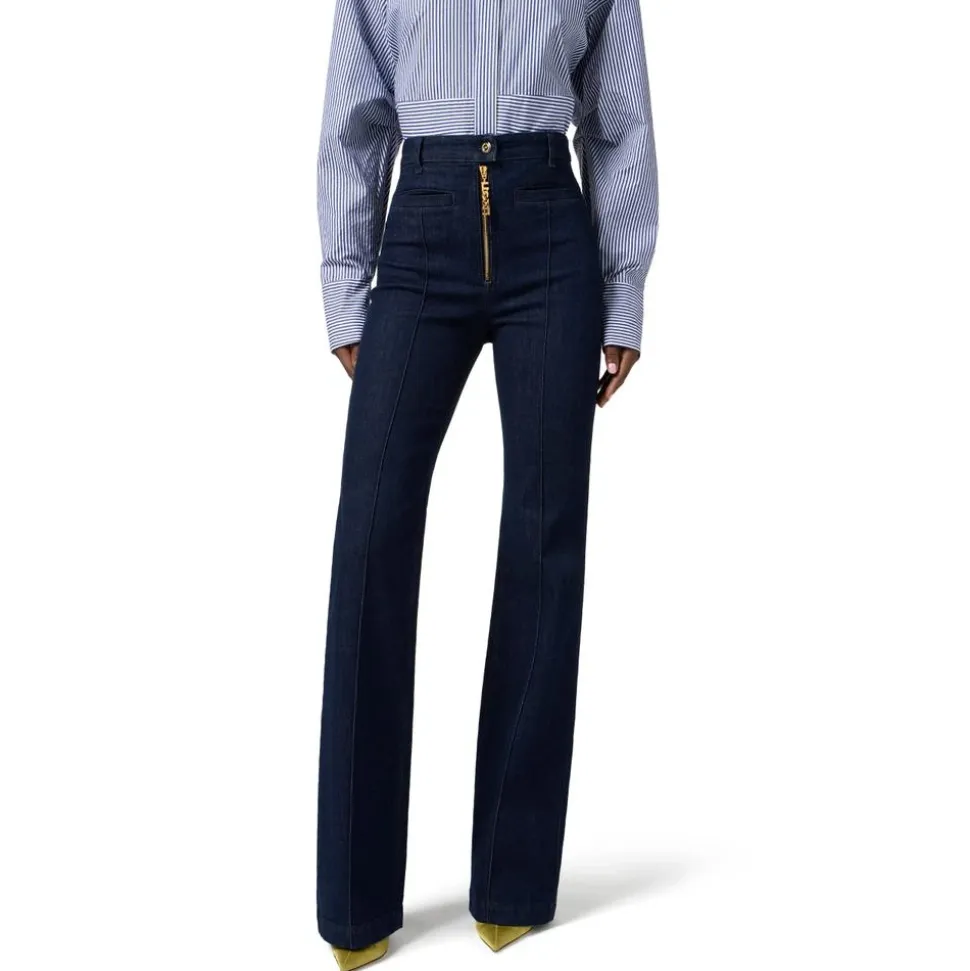 Jeans mit Schmuck-Reißverschluss