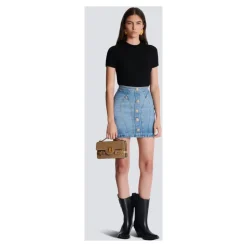 Jeansrock mit Knöpfen