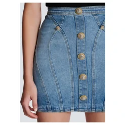Jeansrock mit Knöpfen