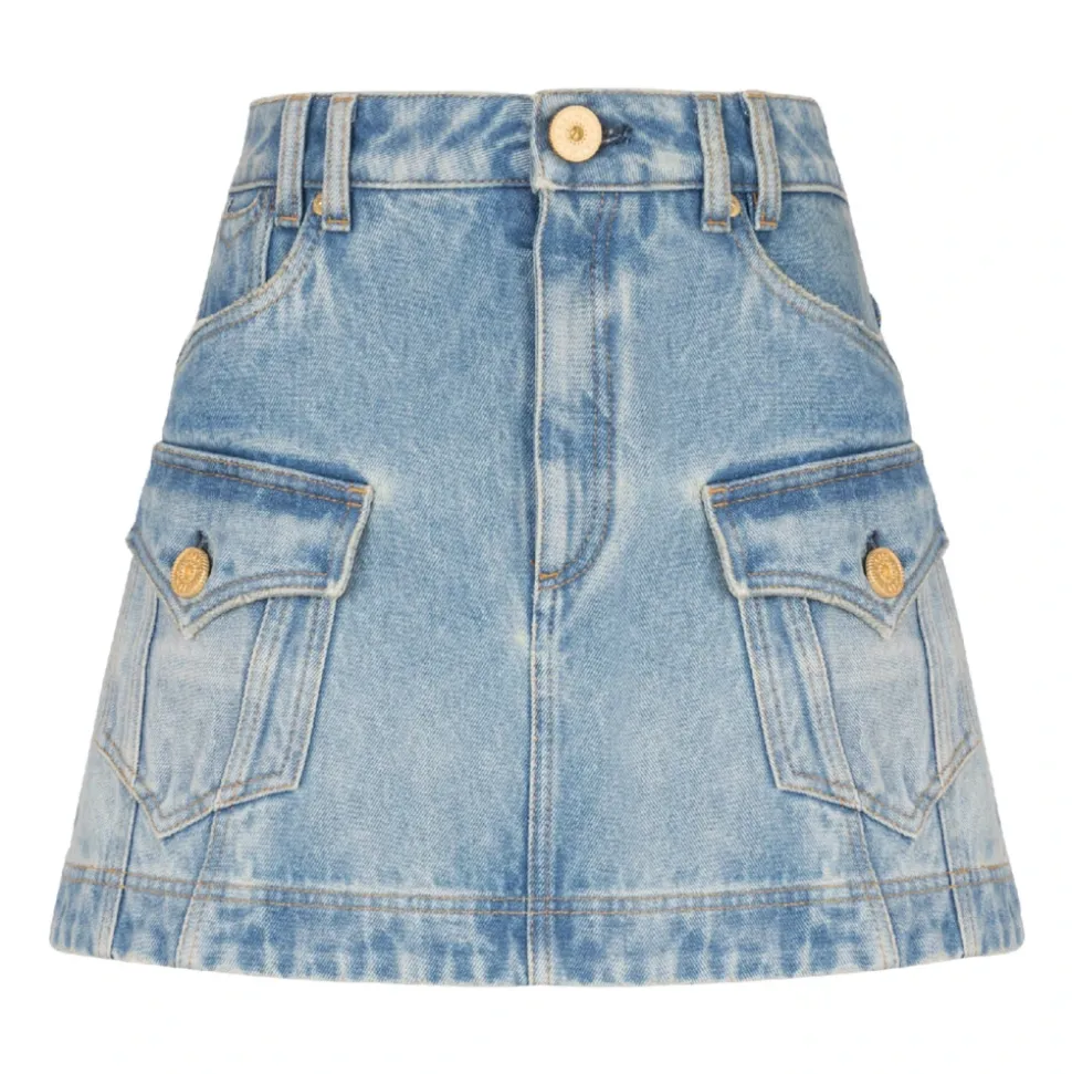 Jeansrock mit Taschen