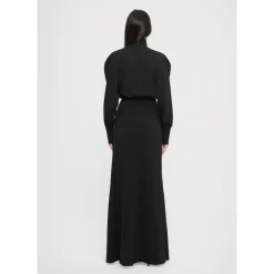 Jerseykleid mit drapierten Schultern