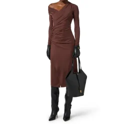 Jersey-Kleid mit Schmuckknöpfen