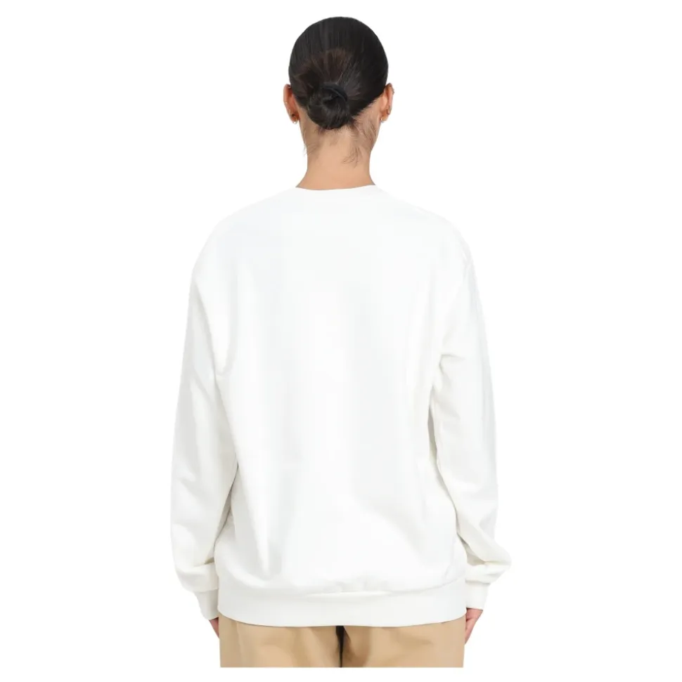 Jungle Grafik Weißer Rundhalsausschnitt Pullover