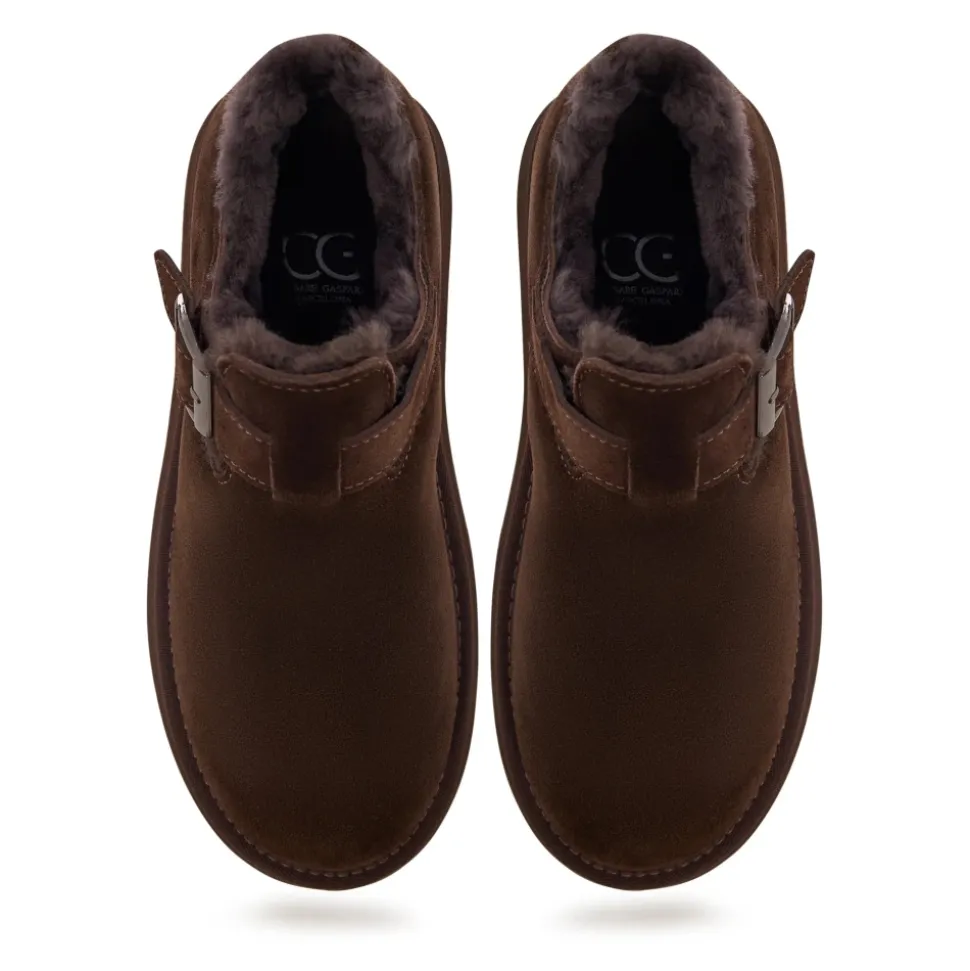 Kakao Schnalle Shearling Loafer - Braun