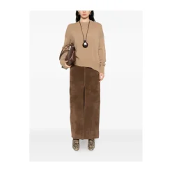 Kamel Crew Neck Cashmere Pullover