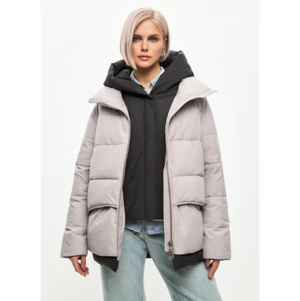 Kapuzen-Pufferjacke