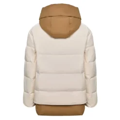 Kapuzen-Pufferjacke - Weiß