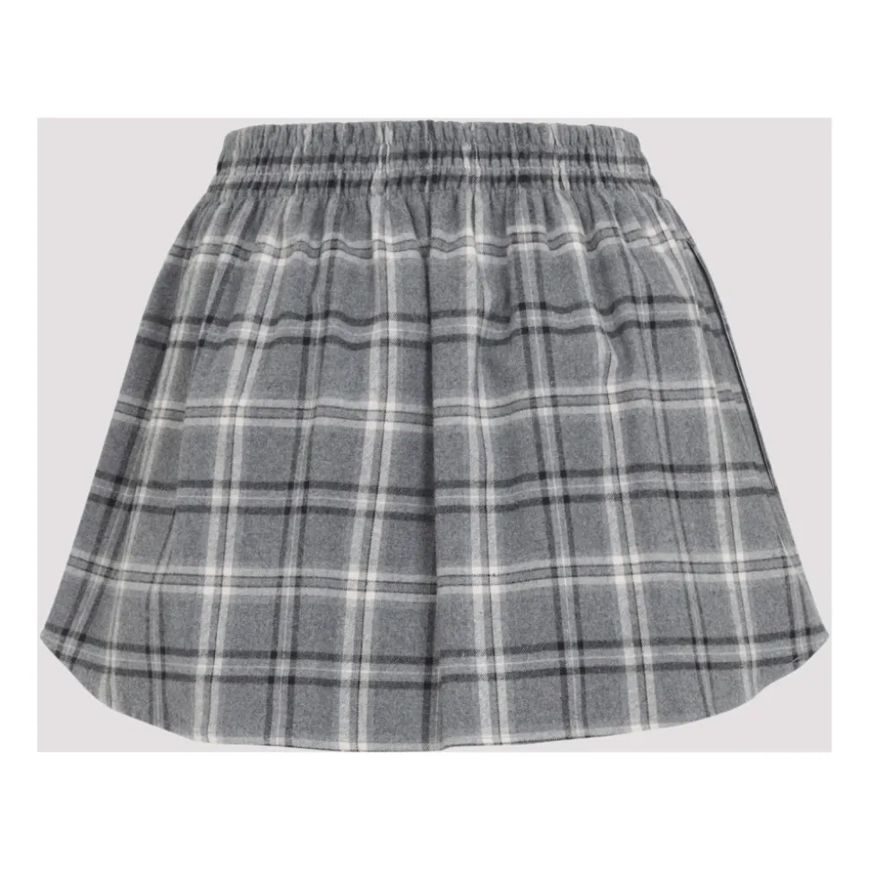 Karierter Flanell-Minirock