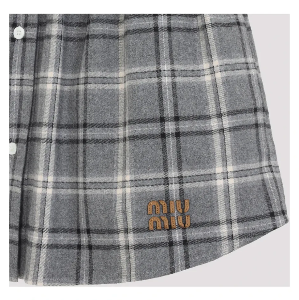 Karierter Flanell-Minirock