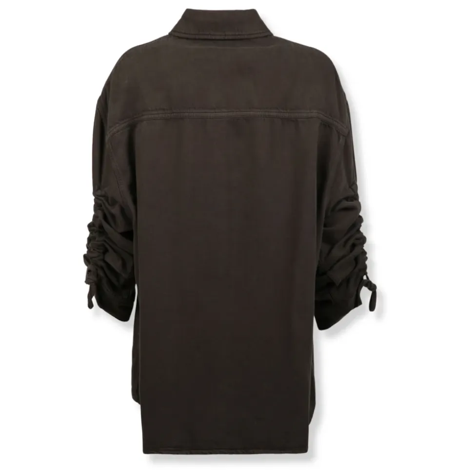 Keanu Tencel Denim Rouche Shirt