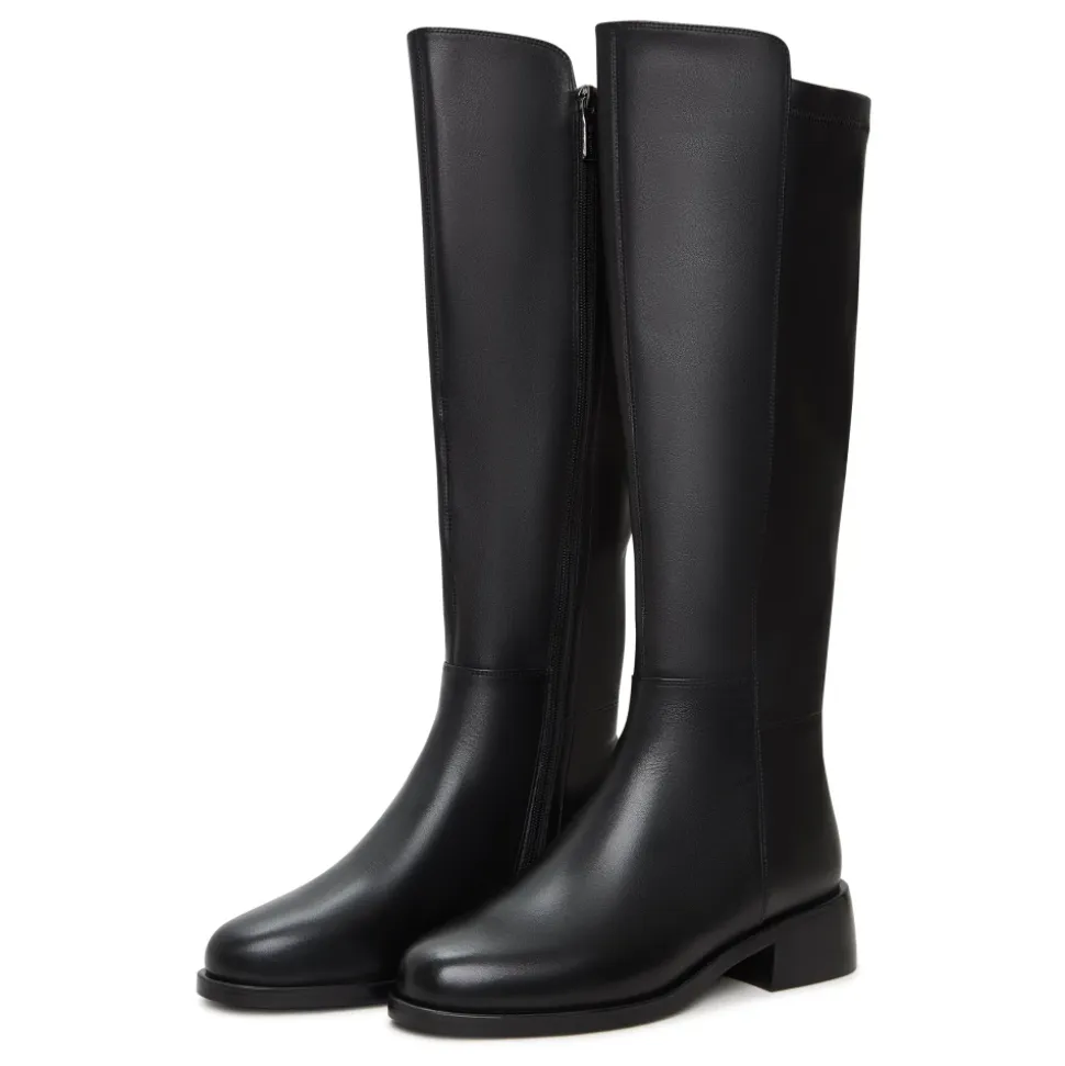 Klassische Kniehohe Stiefel Svi - Schwarz