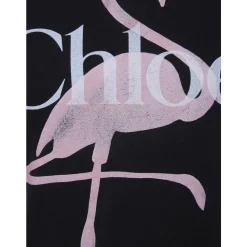 Klassisches T-Shirt mit Flamingo-Print