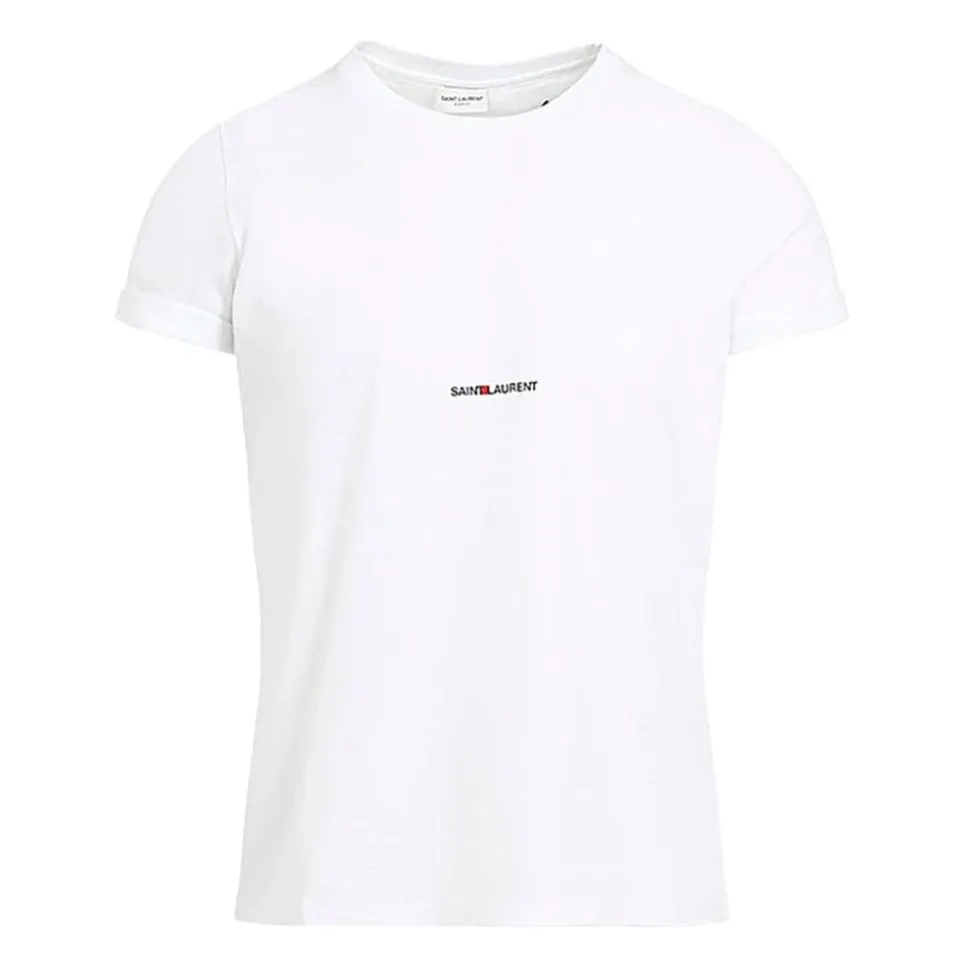Klassisches T-Shirt mit kleinem Wortmarken-Logo