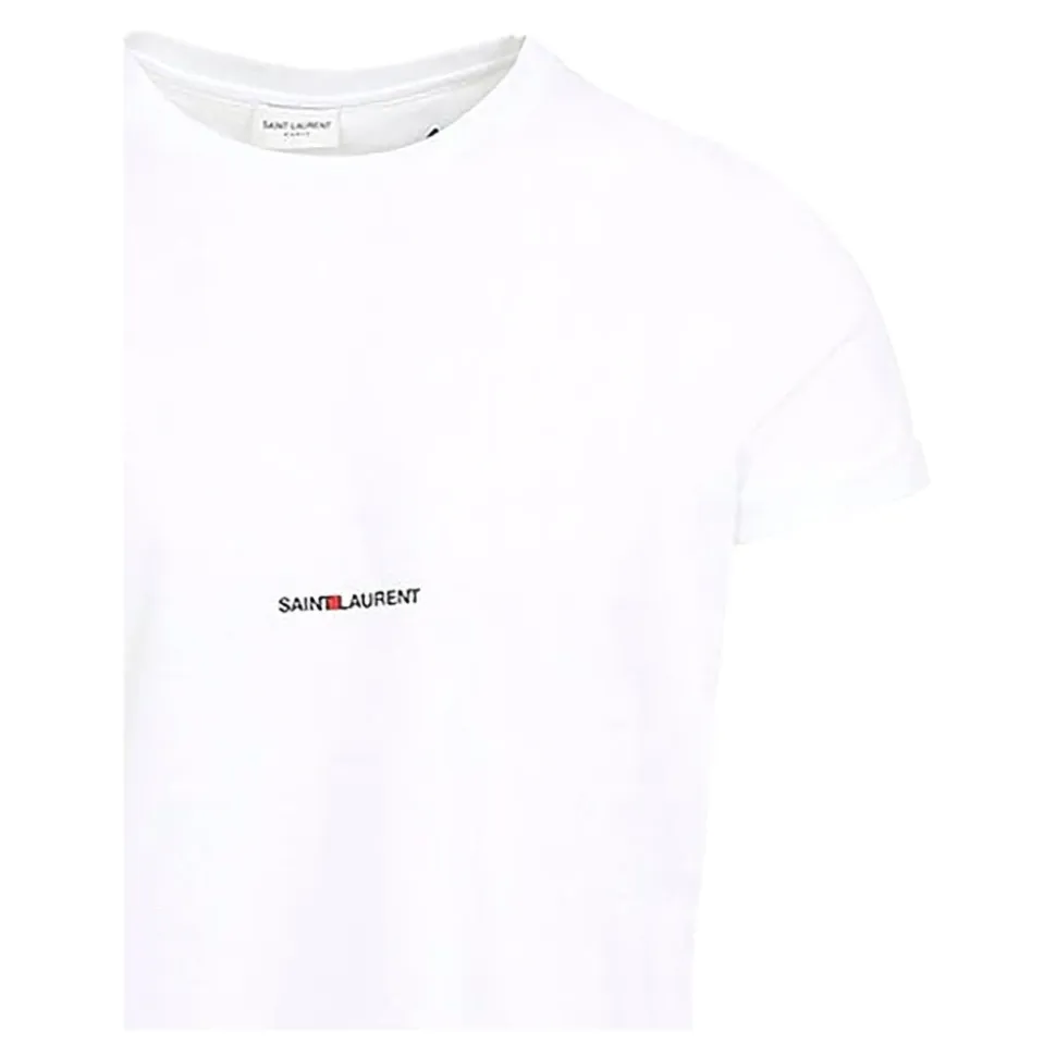 Klassisches T-Shirt mit kleinem Wortmarken-Logo