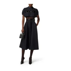 Kleid aus Voile- und Tüllstoffen