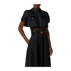 Kleid aus Voile- und Tüllstoffen