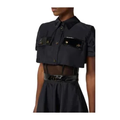 Kleid aus Voile- und Tüllstoffen