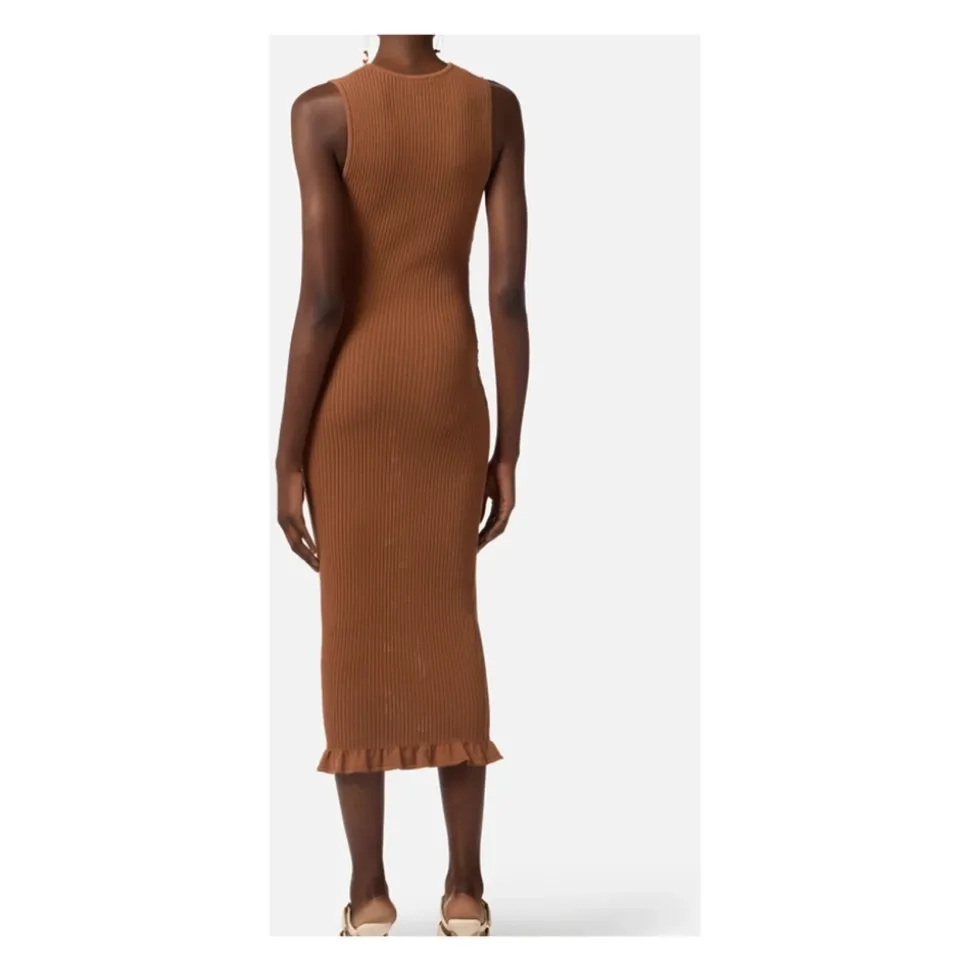 Knit Kleid mit Logo-Print