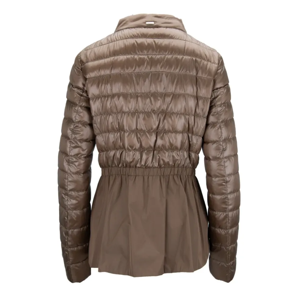 Kurze Daunenjacke mit Doppelreißverschluss