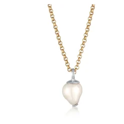Kurze Halskette mit Barock Shell Perle