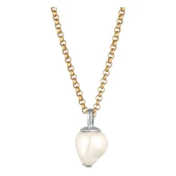 Kurze Halskette mit Barock Shell Perle
