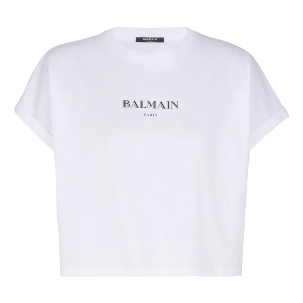 Kurzes T-Shirt mit -Print