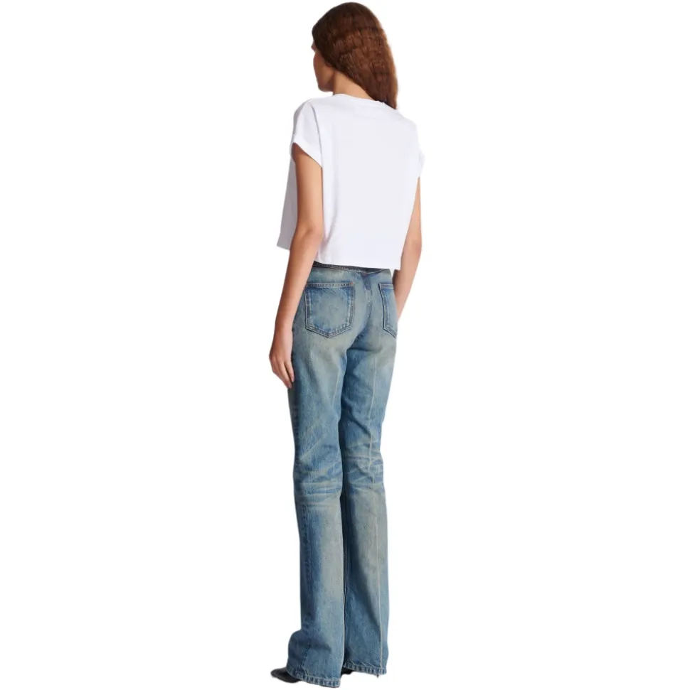 Kurzes T-Shirt mit -Print