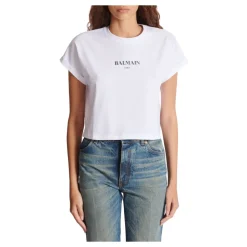 Kurzes T-Shirt mit -Print