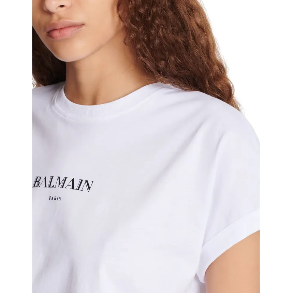 Kurzes T-Shirt mit -Print